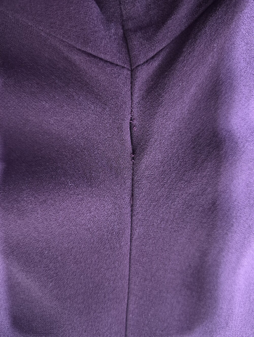 Eileen Fisher XL 100% Silk Wide Leg Pants Plum Purple Pull On - Picture 9 of 13
